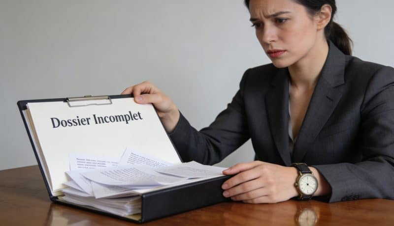 Agent caf montre dossier incomplet a femme inquiete