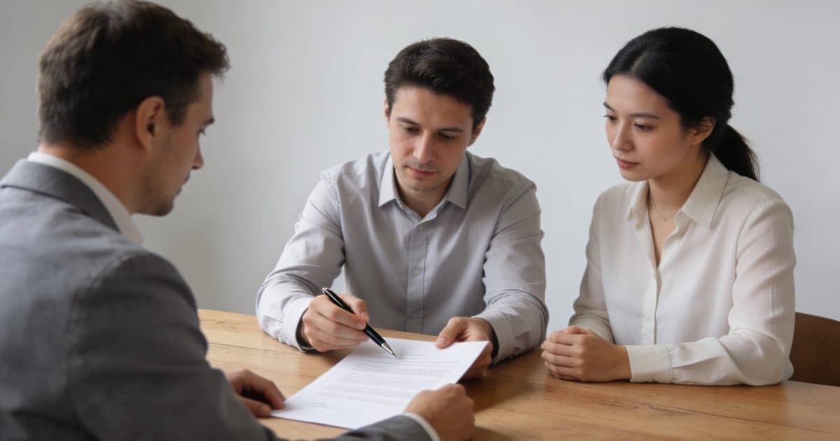 proprietaire signe contrat devant locataire et garant