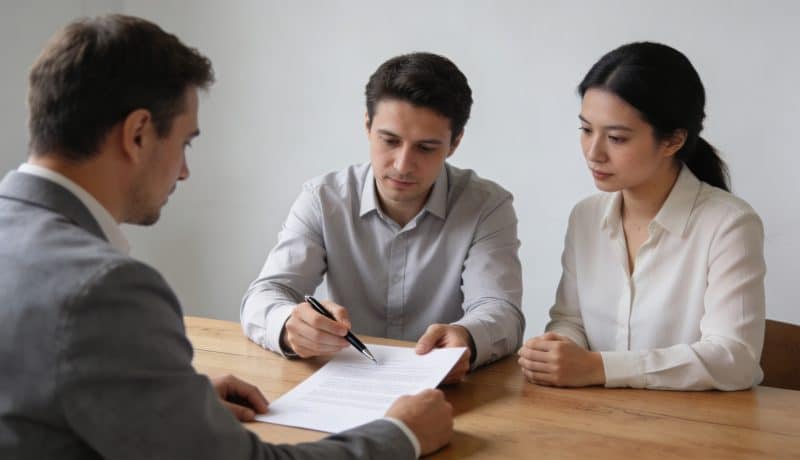 proprietaire signe contrat devant locataire et garant